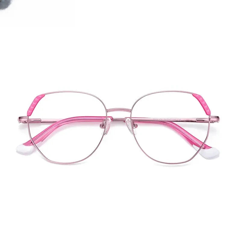 Unisex Polygon Full Rim Alloy Reading Glasses 3015 — view 9 | Rx Spectacle