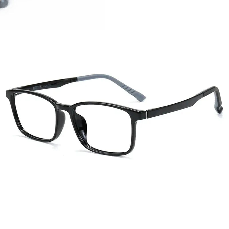 Unisex Square Full Rim Titanium Prescription Glasses 36610 — view 6 | Rx Spectacle