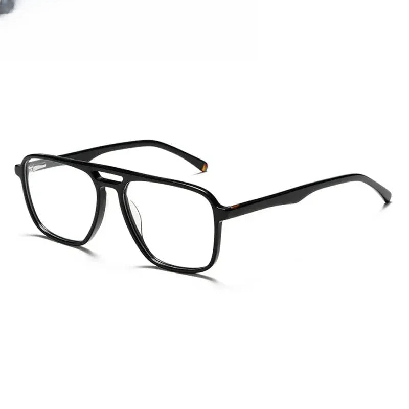 Women's Square Full Rim Acetate Double Bridge Prescription Glasses 61001 — view 5 | Rx Spectacle