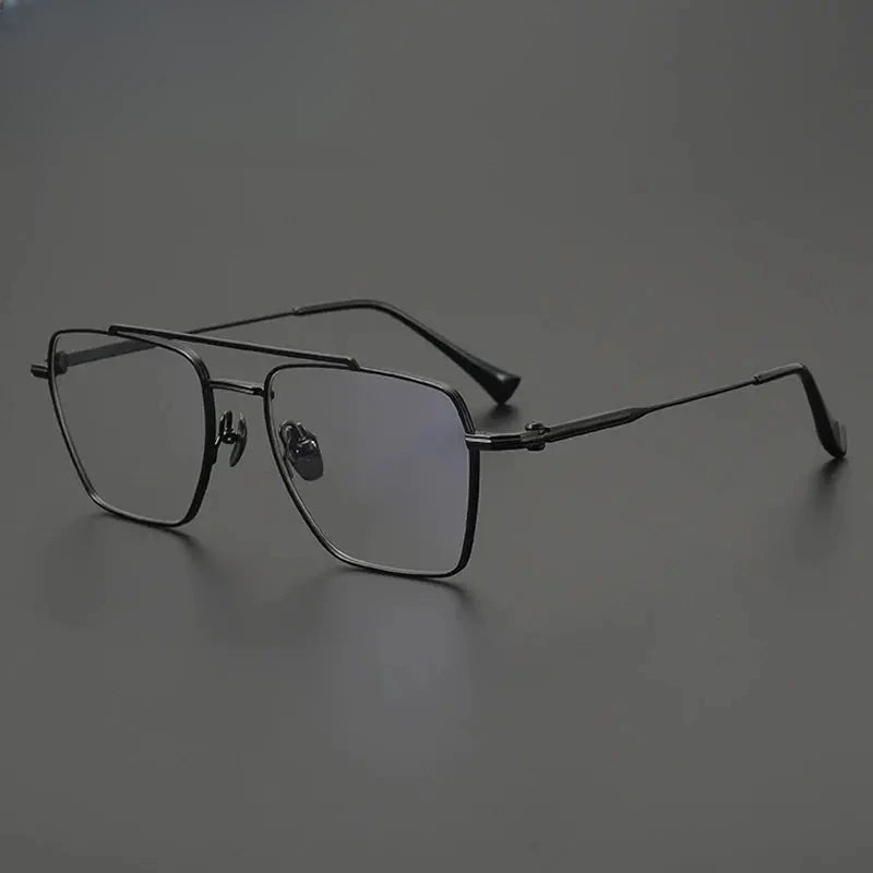 Unisex Square Full Rim Titanium Prescription Glasses G4009 — view 1 | Rx Spectacle