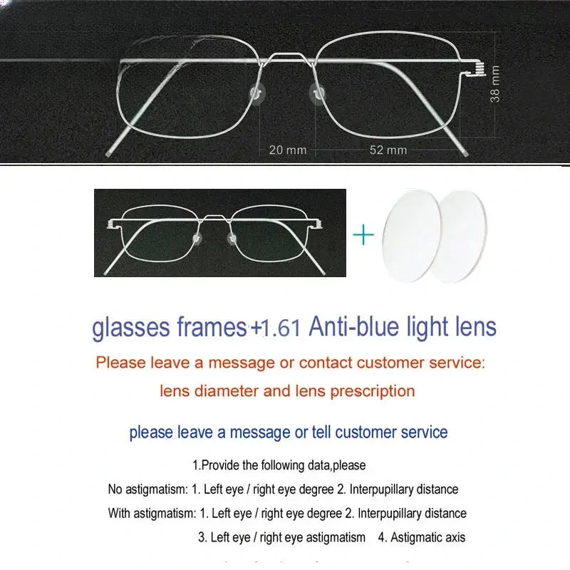 Unisex Oval Full Rim Stainless Steel Screwless Prescription Glasses 61425 — view 17 | Rx Spectacle