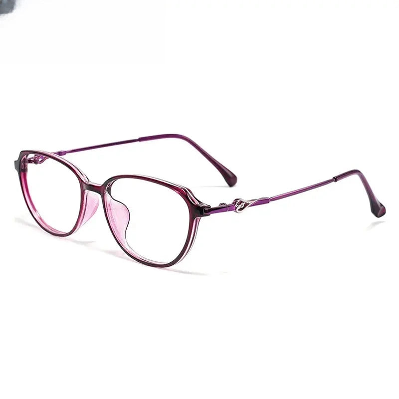 Women's Oval Full Rim TR90 Prescription Glasses 37123 — view 1 | Rx Spectacle
