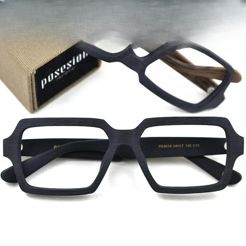 Unisex Square Full Rim Acetate Oversized Prescription Glasses Ps9019 — view 1 | Rx Spectacle