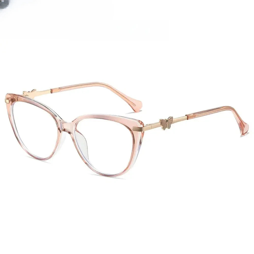 Women's Cat Eye Full Rim TR90 Prescription Glasses 823005 — view 6 | Rx Spectacle