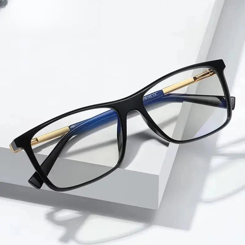 Unisex Square Full Rim Titanium Prescription Glasses 362085 — view 1 | Rx Spectacle