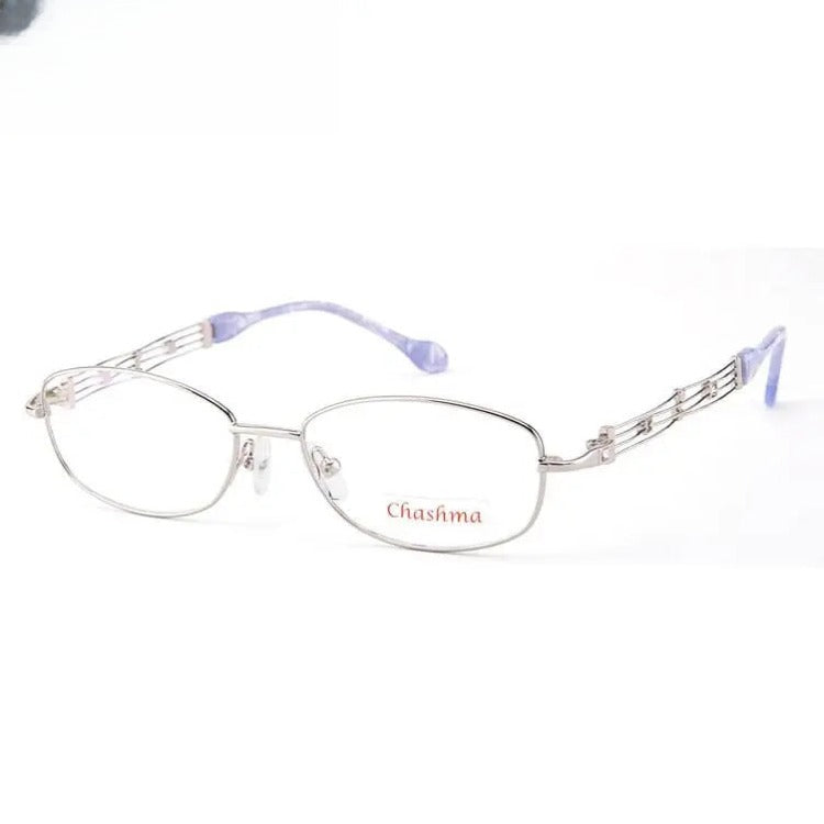 Women's Oval Full Rim Alloy Prescription Glasses 2528 — view 5 | Rx Spectacle