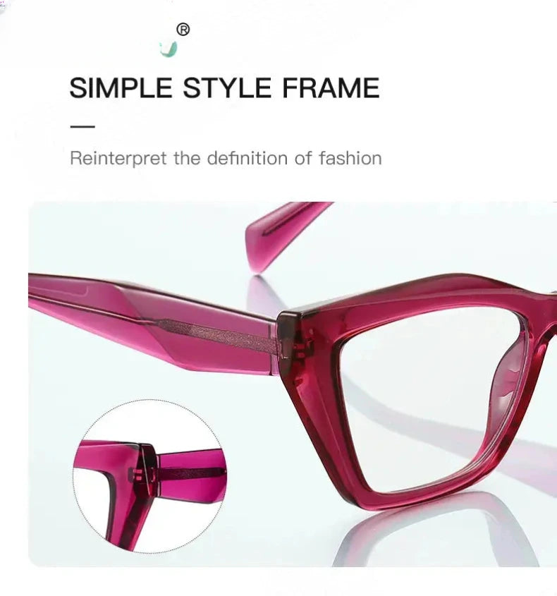 Women's Cat Eye Full Rim TR90 Reading Glasses 2167 — view 4 | Rx Spectacle