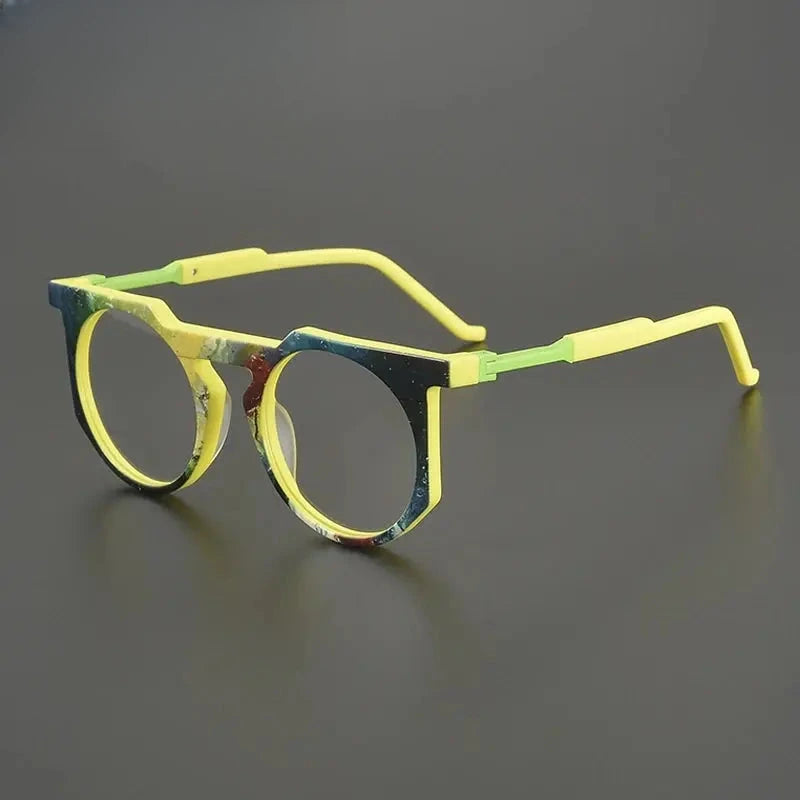 Unisex Browline Full Rim Acetate Prescription Glasses G9399 — view 8 | Rx Spectacle