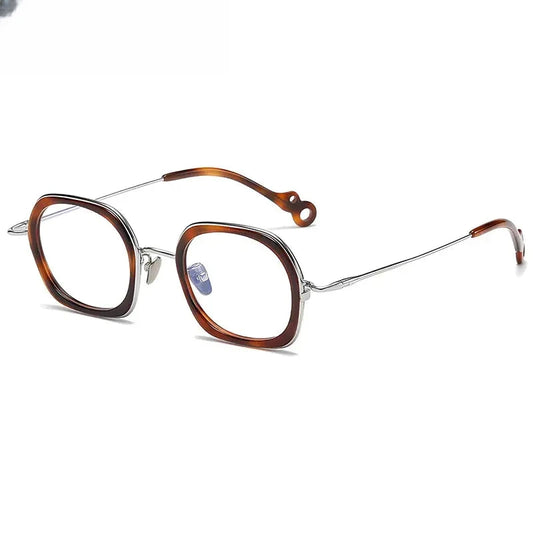 Women's Square Full Rim Titanium Prescription Glasses 45962 — view 1 | Rx Spectacle