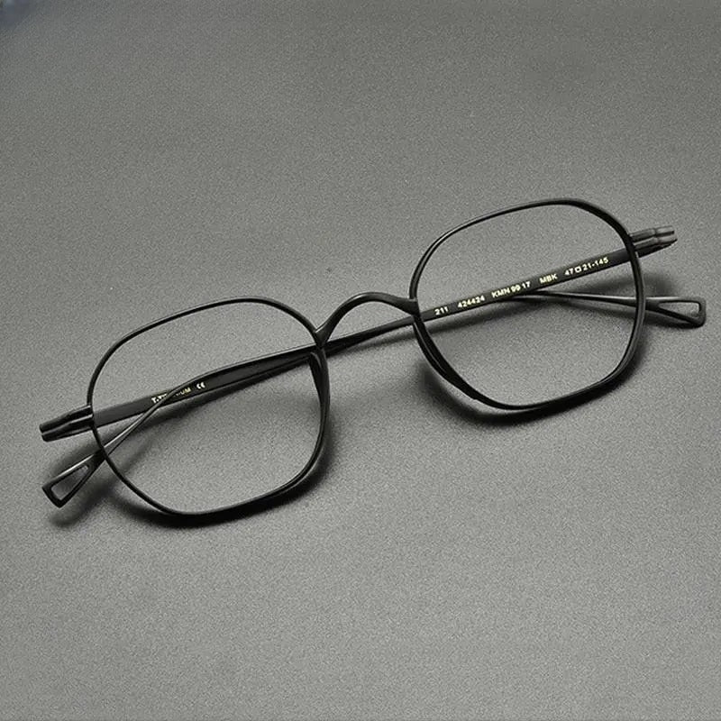 Unisex Polygon Full Rim Titanium Prescription Glasses Gxyj914 — view 1 | Rx Spectacle