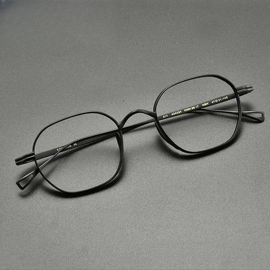 Unisex Polygon Full Rim Titanium Prescription Glasses Gxyj914 — view 1 | Rx Spectacle