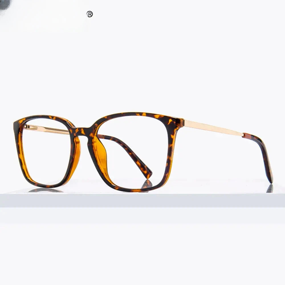Men's Square Full Rim Titanium Reading Glasses 2079 — view 2 | Rx Spectacle