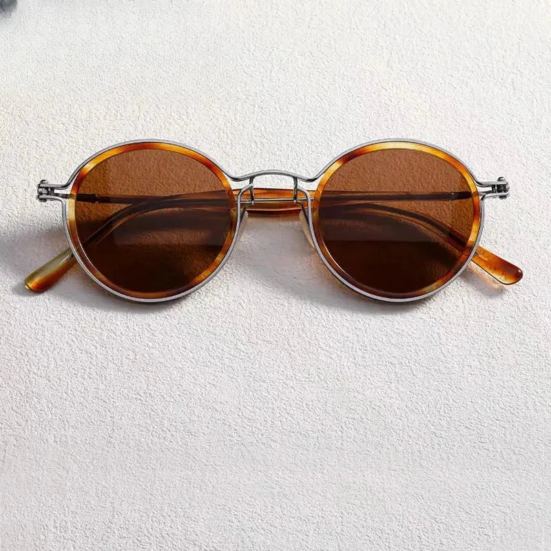 Unisex Round Full Rim Titanium Prescription Glasses 14139 — view 1 | Rx Spectacle
