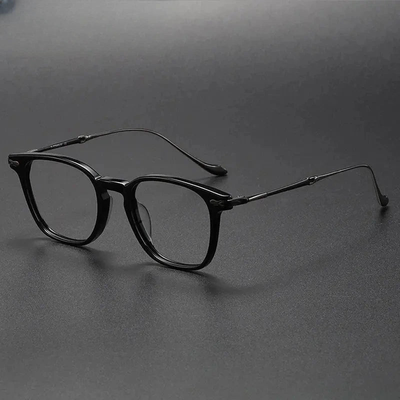 Women's Square Full Rim Titanium Prescription Glasses 932052 — view 7 | Rx Spectacle