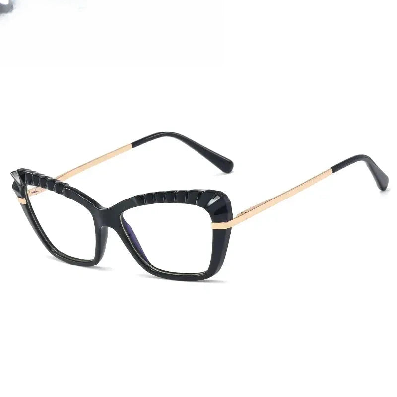 Women's Cat Eye Full Rim TR90 Prescription Glasses 95729 — view 1 | Rx Spectacle