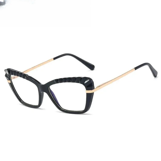 Women's Cat Eye Full Rim TR90 Prescription Glasses 95729 — view 1 | Rx Spectacle