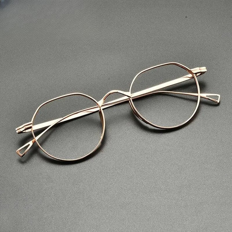 Unisex Oval Full Rim Titanium Prescription Glasses Gxyj832 — view 4 | Rx Spectacle