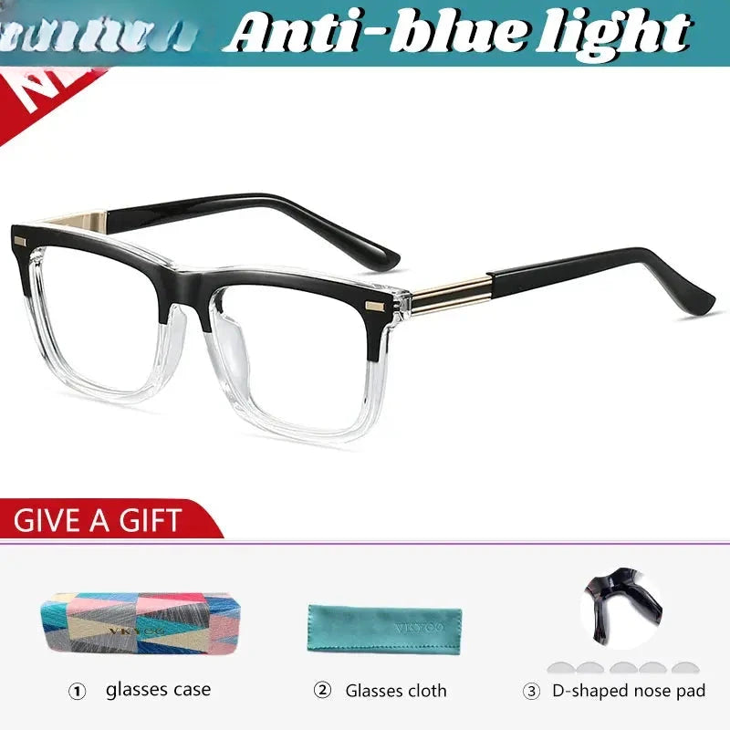 Men's Square Full Rim TR90 Reading Glasses 584007 — view 7 | Rx Spectacle