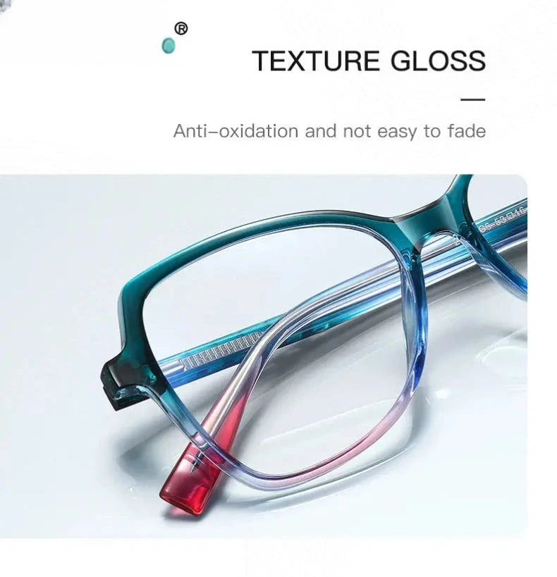 Women's Butterfly Full Rim Titanium Reading Glasses 2137 — view 6 | Rx Spectacle