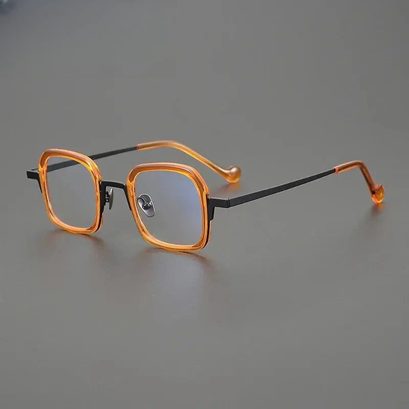 Unisex Square Full Rim Titanium Prescription Glasses G1530 — view 1 | Rx Spectacle