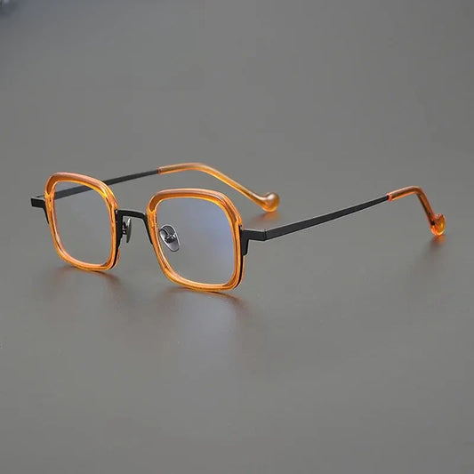 Unisex Square Full Rim Titanium Prescription Glasses G1530 — view 1 | Rx Spectacle
