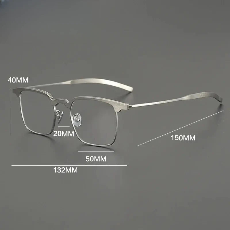 Women's Browline Full Rim Titanium Prescription Glasses 785860 — view 2 | Rx Spectacle