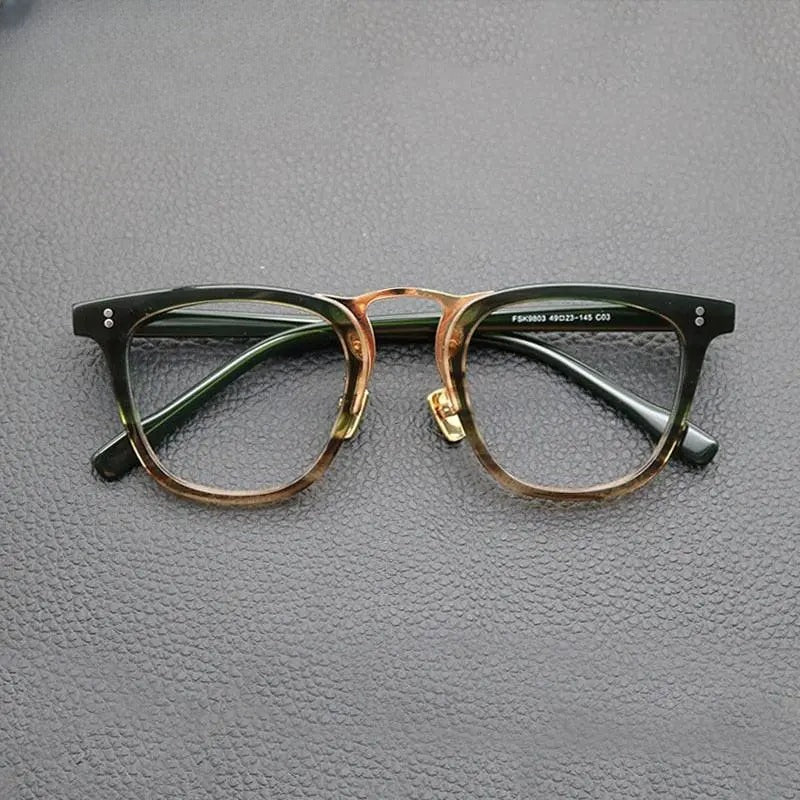 Unisex Oval Full Rim Acetate Prescription Glasses Gxyj843 — view 1 | Rx Spectacle