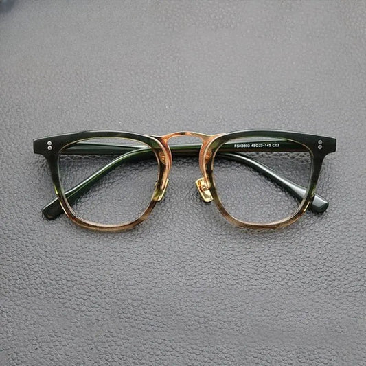 Unisex Oval Full Rim Acetate Prescription Glasses Gxyj843 — view 1 | Rx Spectacle