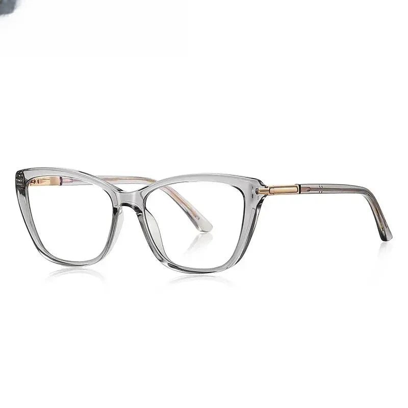 Women's Cat Eye Full Rim Titanium Prescription Glasses 22334 — view 6 | Rx Spectacle