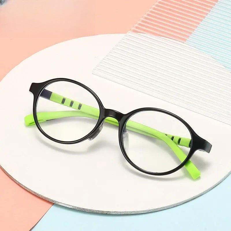 Unisex Round Full Rim Titanium Prescription Glasses Trd108 — view 1 | Rx Spectacle