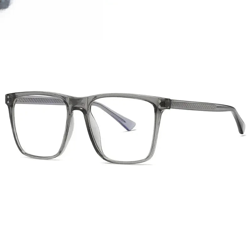 Unisex Square Full Rim Titanium Prescription Glasses 402023 — view 4 | Rx Spectacle