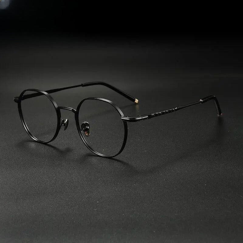 Unisex Irregular Full Rim Titanium Prescription Glasses Gxyj933 — view 2 | Rx Spectacle