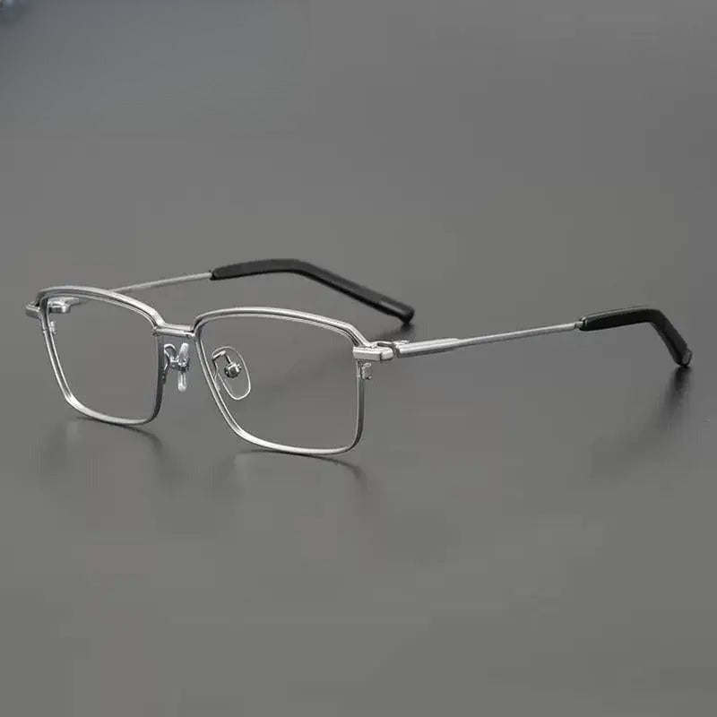 Unisex Square Full Rim Titanium Prescription Glasses Gxyj906 — view 1 | Rx Spectacle