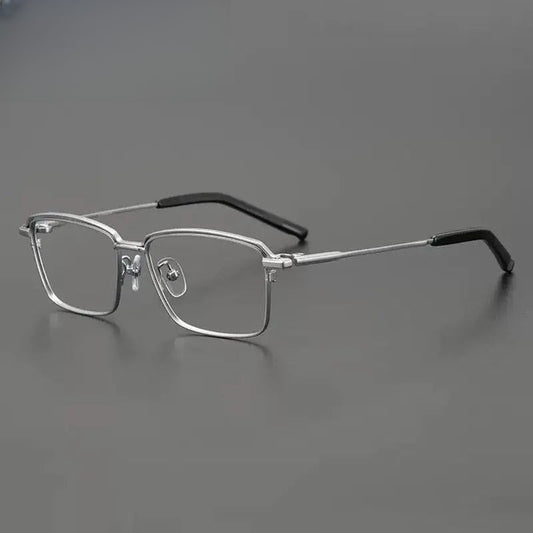 Unisex Square Full Rim Titanium Prescription Glasses Gxyj906 — view 1 | Rx Spectacle