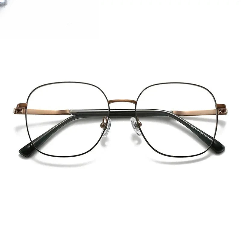 Unisex Square Full Rim Alloy Prescription Glasses 441074 — view 9 | Rx Spectacle
