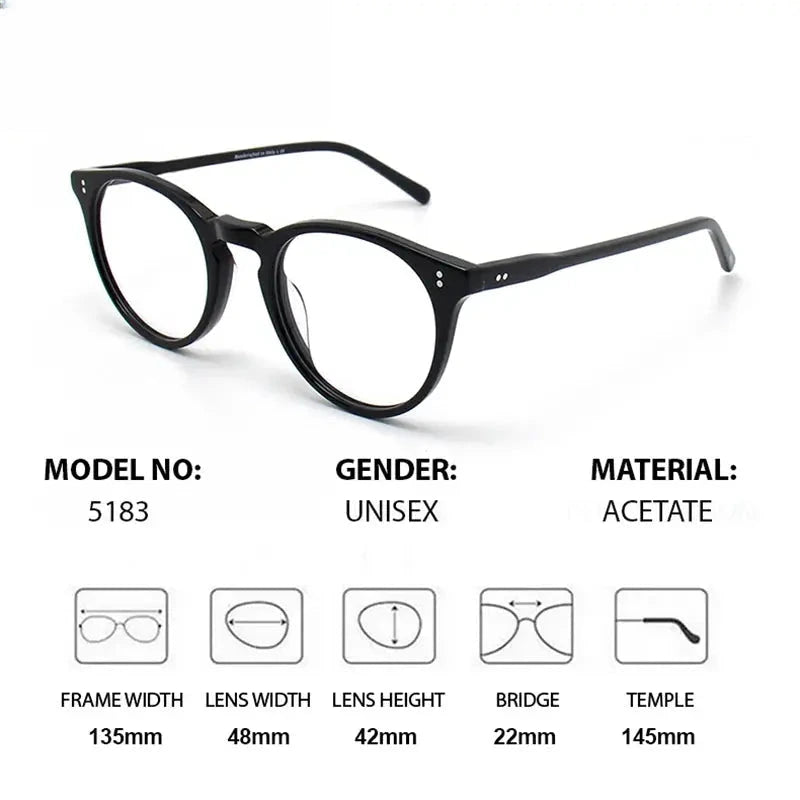 Women's Round Full Rim Acetate Prescription Glasses 795183 — view 3 | Rx Spectacle