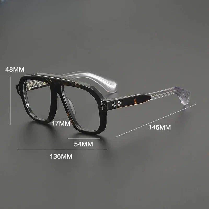 Women's Browline Full Rim Acetate Prescription Glasses 679433 — view 2 | Rx Spectacle