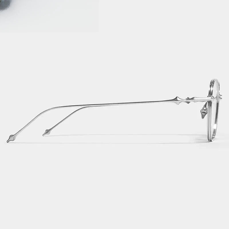 Unisex Square Full Rim Titanium Prescription Glasses 14618 — view 5 | Rx Spectacle