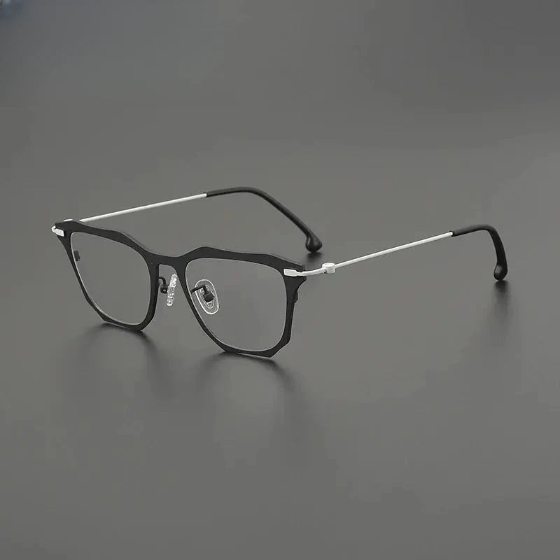 Unisex Browline Full Rim Titanium Prescription Glasses G85838 — view 6 | Rx Spectacle