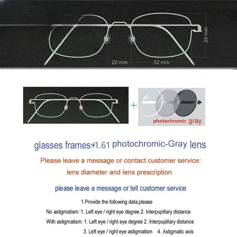 Unisex Oval Full Rim Stainless Steel Screwless Prescription Glasses 61425 — view 24 | Rx Spectacle