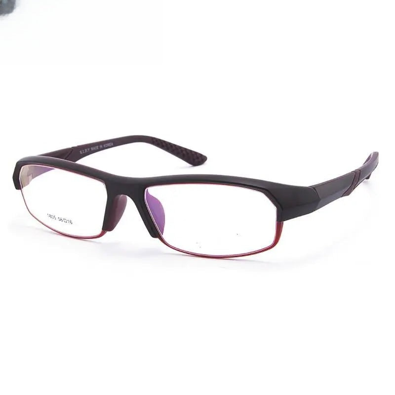 Men's Rectangular Full Rim Titanium Sports Glasses 1805 — view 8 | Rx Spectacle