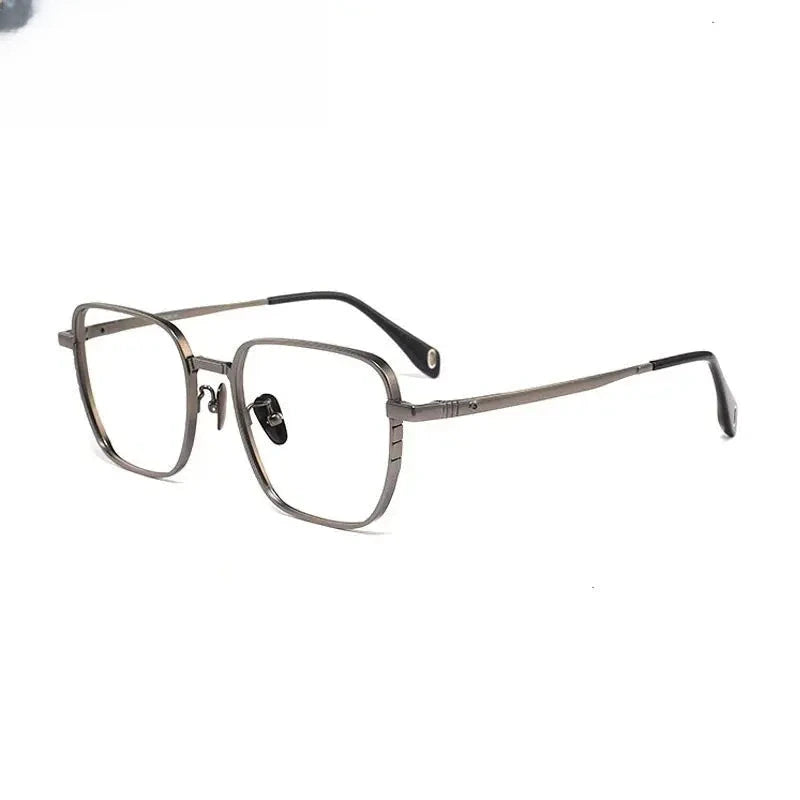 Men's Polygon Full Rim Titanium Prescription Glasses 41007 — view 3 | Rx Spectacle