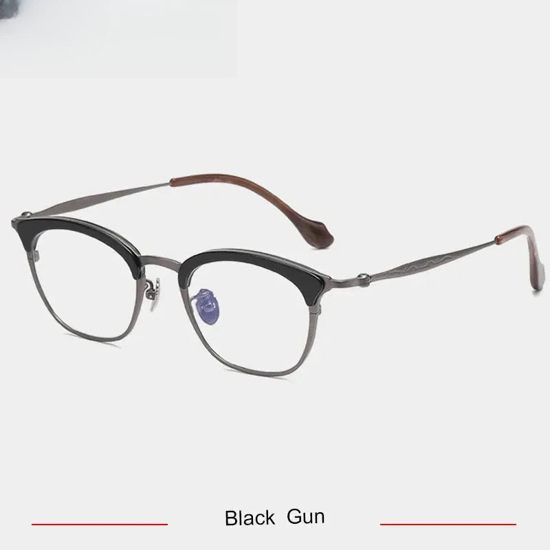 Women's Oval Full Rim Titanium Prescription Glasses — view 6 | Rx Spectacle