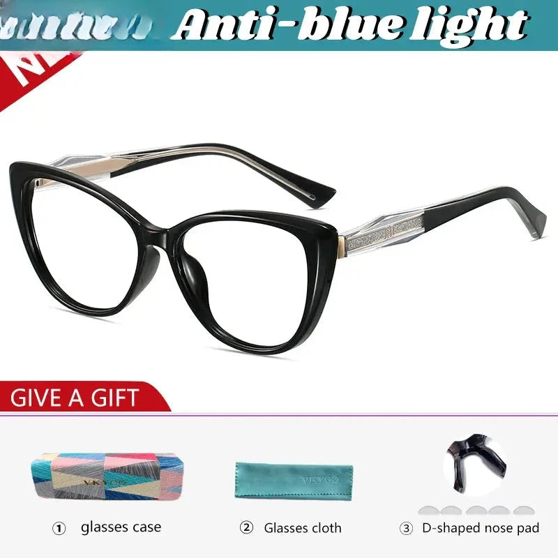 Women's Butterfly Full Rim TR90 Reading Glasses 582006 — view 3 | Rx Spectacle