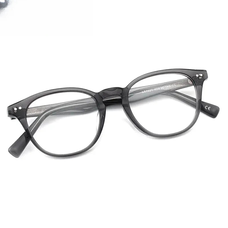 Women's Oval Full Rim Acetate Prescription Glasses 79214 — view 3 | Rx Spectacle