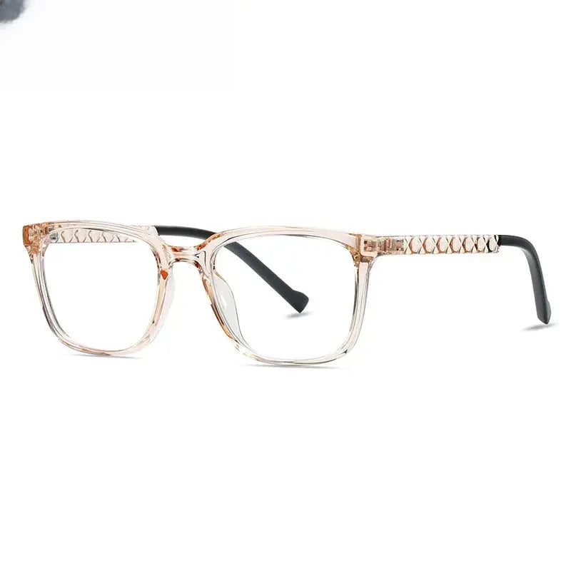 Unisex Square Full Rim Titanium Prescription Glasses 52017 — view 4 | Rx Spectacle