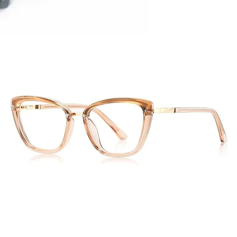 Women's Cat Eye Full Rim Titanium Prescription Glasses 62220 — view 8 | Rx Spectacle