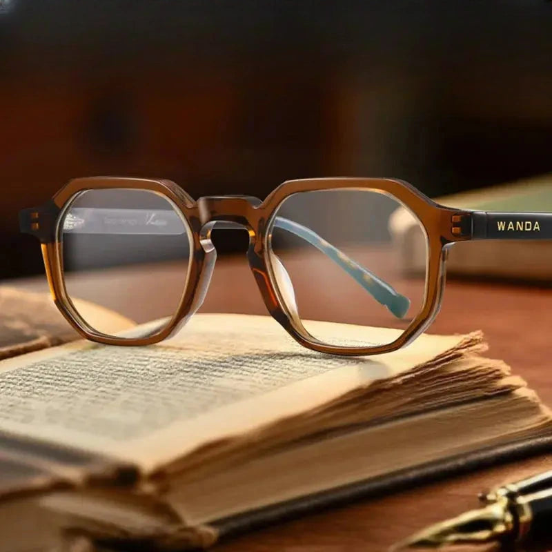 Women's Oval Full Rim TR90 Flat Top Prescription Glasses 22247 — view 1 | Rx Spectacle