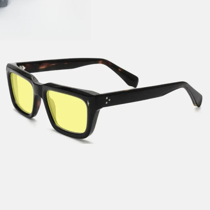 Unisex Square Full Rim Acetate Prescription Glasses Mo13 — view 18 | Rx Spectacle