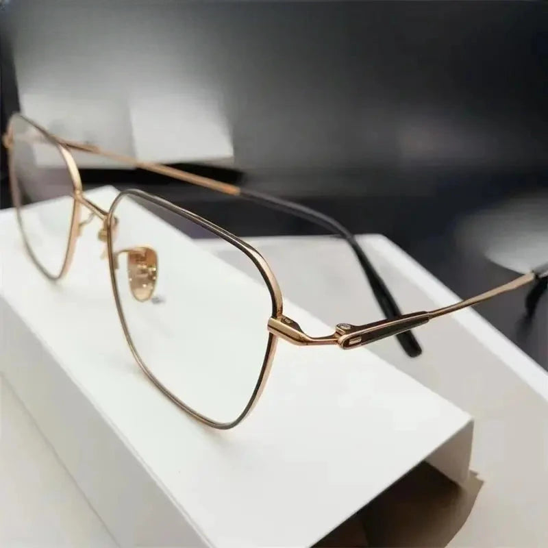 Unisex Polygon Full Rim Titanium Prescription Glasses 611269 — view 1 | Rx Spectacle
